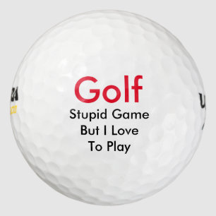 Funny Golf Theme Gift Golf Balls