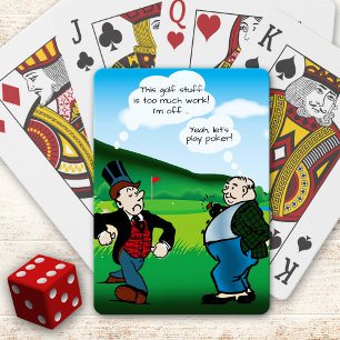 Funny Golf Themed Poker Playing Cards Deck