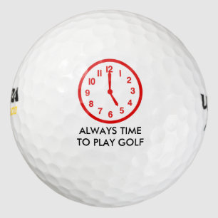 Funny Golf Time Golf Balls