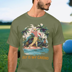 Funny Golf Tropical Golfer summer T-Shirt
