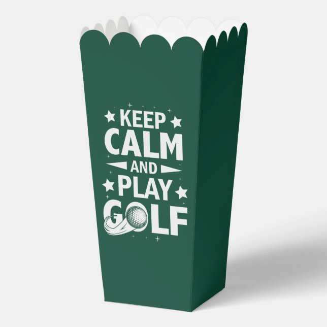 Funny Golf word art party  Favor Box (Front)
