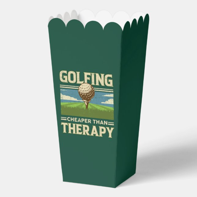 Funny Golf word art party  Favor Box (Front)