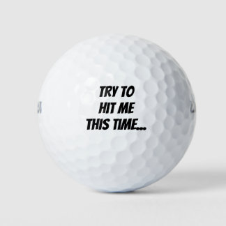 Funny Golfer Gag Gift Golf Ball Set