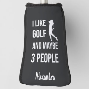 Funny Golfer Gifts For Her Women Sports Player Golf Head Cover