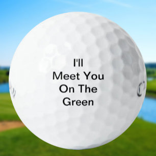 Funny Golfer Message For Good Luck  Golf Balls