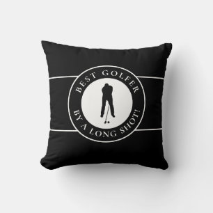 Funny Golfer Saying Best Golfer Custom Initials Throw Pillow