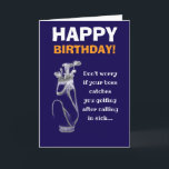 funny golfing brother happy birthday wish card<br><div class="desc">birthday greeting card,  funny golf greeting card</div>