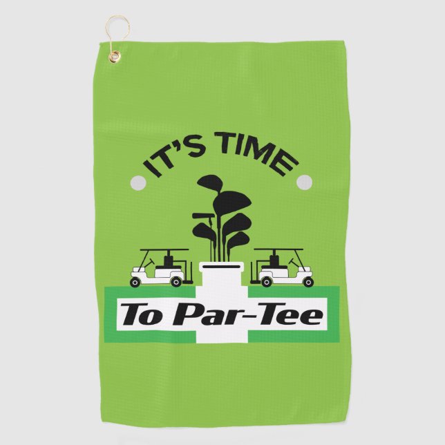 Funny Golfing Pros Golfing Fanatics Sports Golf Towel (Front)