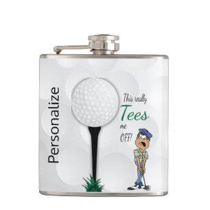 Funny Golfing - Really Tees Me Off Hip Flask