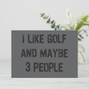 Funny Golfing Sarcastic Sayings Golf  Invitation
