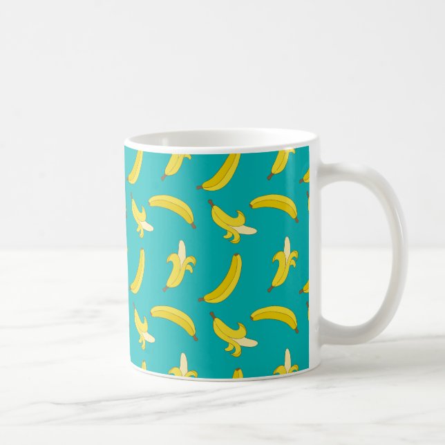 Funny Gone Bananas illustrated pattern Coffee Mug (Right)