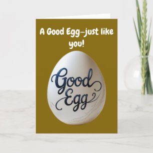 Funny Good Egg Appreciation – Thank You Gift Card