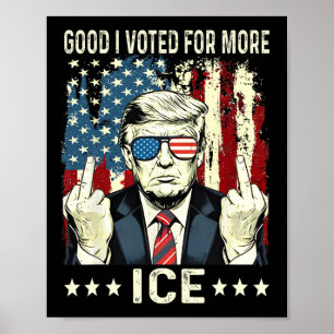 Funny Good I Voted For More Ice Patriotic 1 Poster