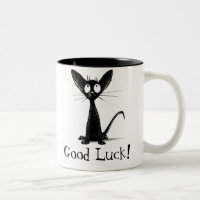 Funny Good Luck Black Cat