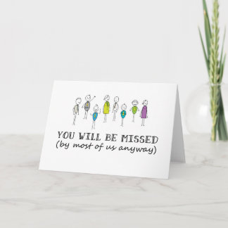Funny Goodbye Card, Rude Farewell Card, Funny Card