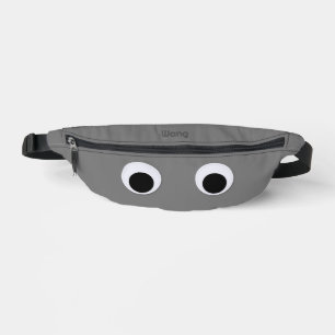 Funny Googly Eyes Custom Grey Fanny Pack