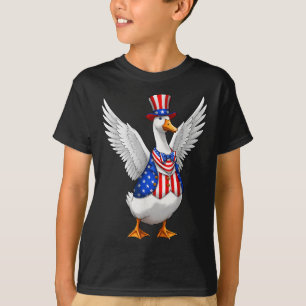 Funny Goose 4th Of July Independence Graphic Men W T-Shirt