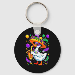Funny Goose Beads Mardi Gras For Boys Girls Kids F Keychain