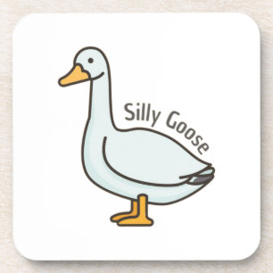 Funny Goose, Goose Lover, Silly Goose Coaster