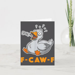 Funny Goose Meme Tee Joke Bird Humor Saying Design Card