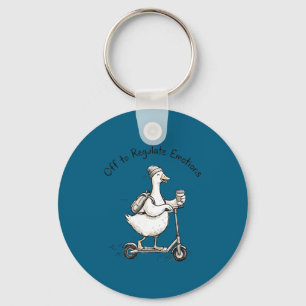 Funny goose mental health counsellor off to keychain