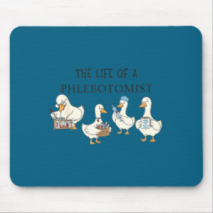 Funny goose phlebotomy technician graduation lab mouse pad