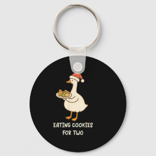 Funny Goose Pregnancy Pregnant Announcement To Hus Keychain