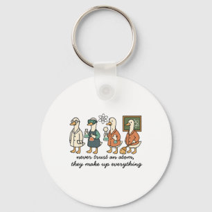Funny Goose Science Chemistry Teacher Stem And Lab Keychain