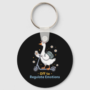 Funny Goose Teacher Mental Health Counsellor Keychain
