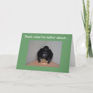 Funny Gorilla Card