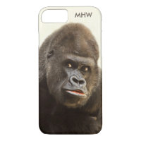 Funny Gorilla custom monogram cases