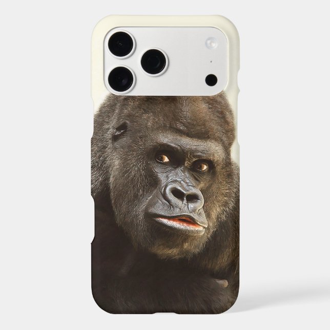 Funny Gorilla custom monogram phone cases (Back)