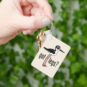 Funny Got Legs? Black-necked Stilt Birdorable Keychain