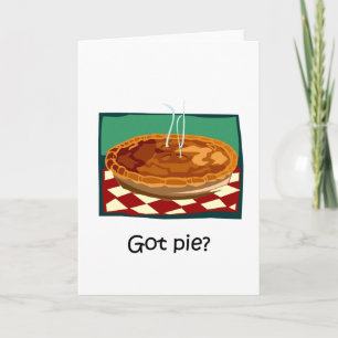 Funny got pie holiday card