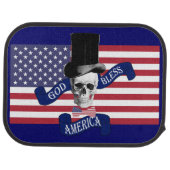 Funny gothic patriotic American Car Mat (Rear)
