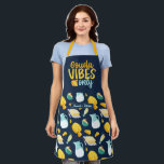 Funny Gouda Cheese Pun Retro Dairy Product Pattern Apron<br><div class="desc">Funny and cool apron to make cooking more fun. Personalized gift for family and friends who love cooking,  baking and trying new recipe in the kitchen. Customize the wording to fit your occasion. You can use the Design Tool to further change the font type,  font colour and font size.</div>