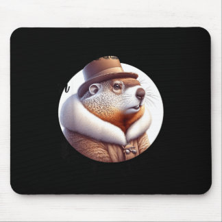 Funny Goundhog Graphic Mouse Pad