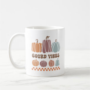 Funny “Gourd Vibes” Fall Coffee Mug