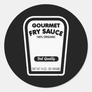 Funny Gourmet Fry Sauce Easy Halloween Group Costu Classic Round Sticker