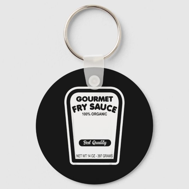 Funny Gourmet Fry Sauce Easy Halloween Group Costu Keychain (Front)
