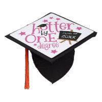 Funny Grad Hotter By One Degree Pink White