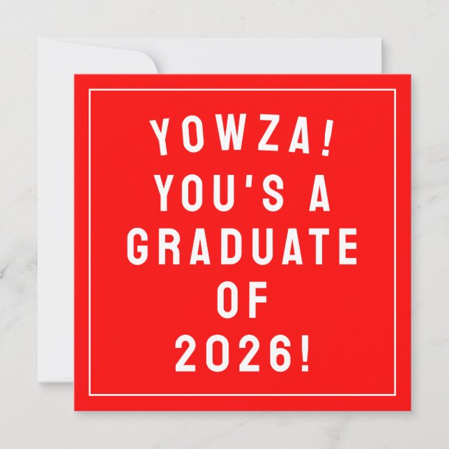 Funny Graduation 2026 Card (Front)