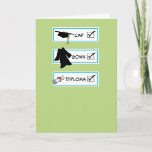 Funny graduation card: Big Brain Card