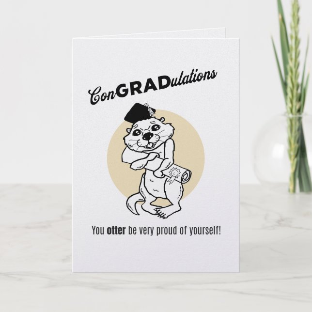 Funny Graduation Card - Congrats Grad (Front)