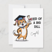 Funny Graduation Card for Kids – Kid of a Big Dill