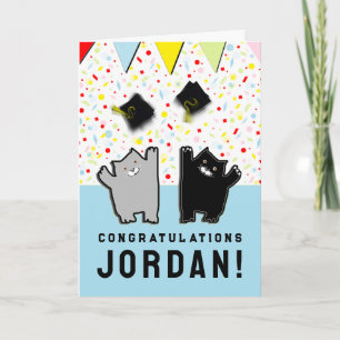Funny Graduation Cats Card