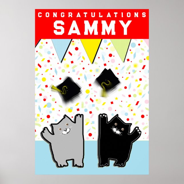 funny graduation congrats poster (Front)