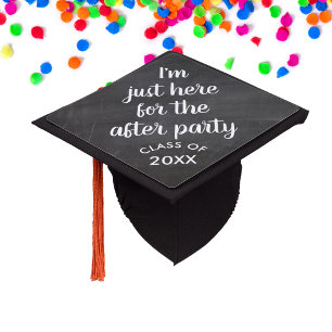 Funny Graduation Here for the Party Class of 2018 Cap Topper