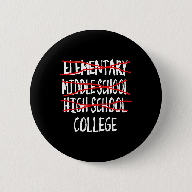 Funny Graduation High School 2025 High School Grad 2 Inch Round Button (Front)