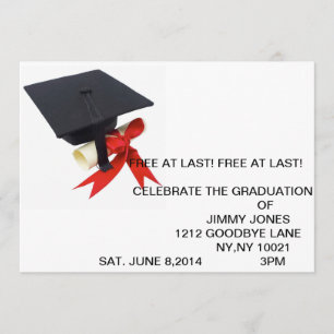 FUNNY GRADUATION INVITATION
